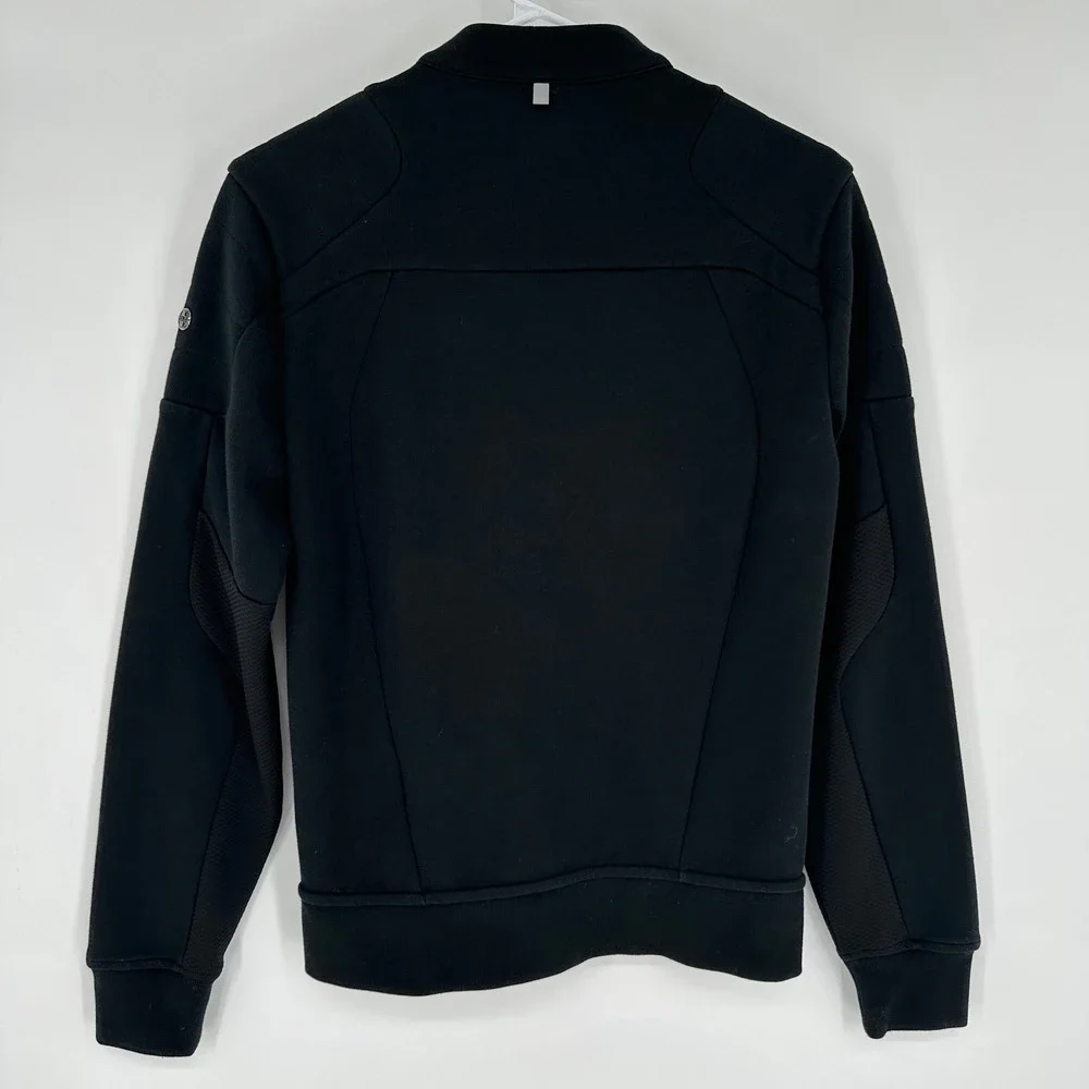 Polo Ralph Lauren Performance Mens XS Black Moto Cafe Racer Zip Up Jacket Logo